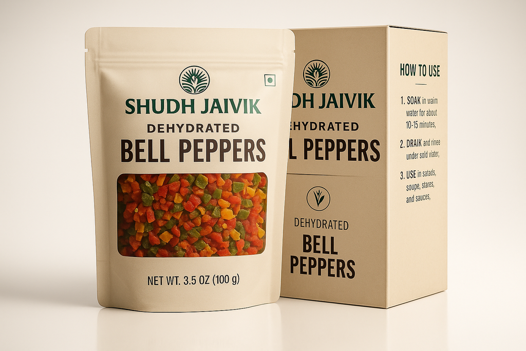 Shudh Jaivik Dehydrated Bell Peppers - With Packaging Box