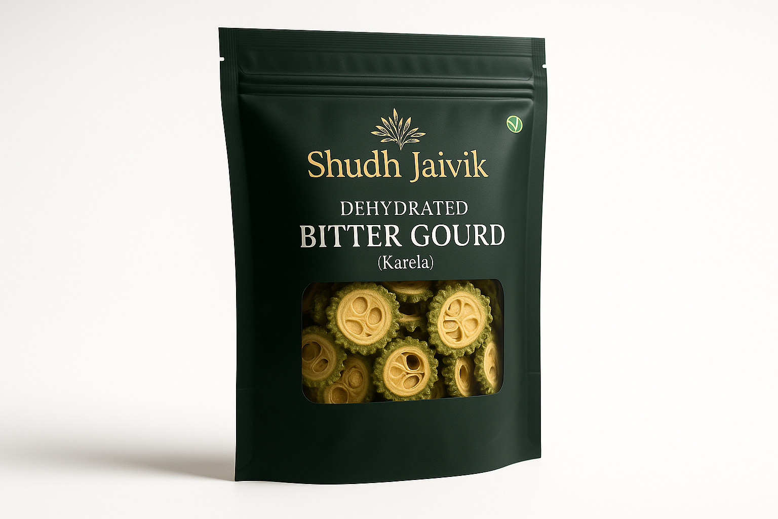 Shudh Jaivik Dehydrated Bitter Gourd - 45° Angle