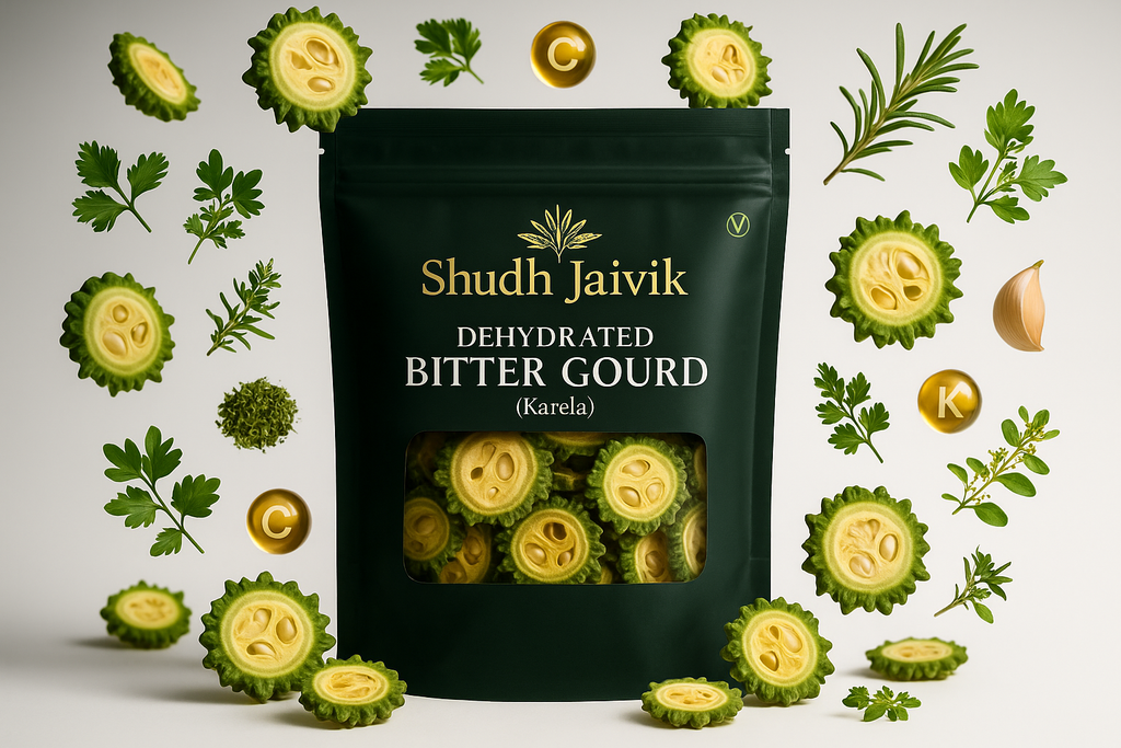 Shudh Jaivik Dehydrated Bitter Gourd - Ingredients Creative