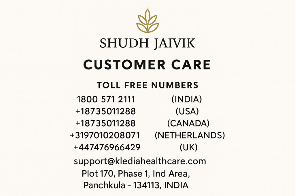 Shudh Jaivik Dehydrated Capsicum - Customer Care Details