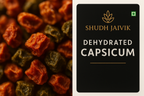 Shudh Jaivik Dehydrated Capsicum - Macro Texture Shot