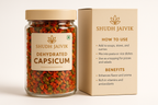 Shudh Jaivik Dehydrated Capsicum - Product with Packaging Box