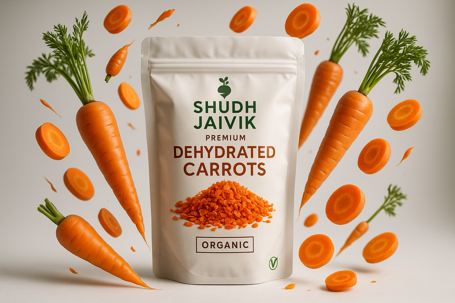 Shudh Jaivik Dehydrated Carrots - Creative with Ingredients