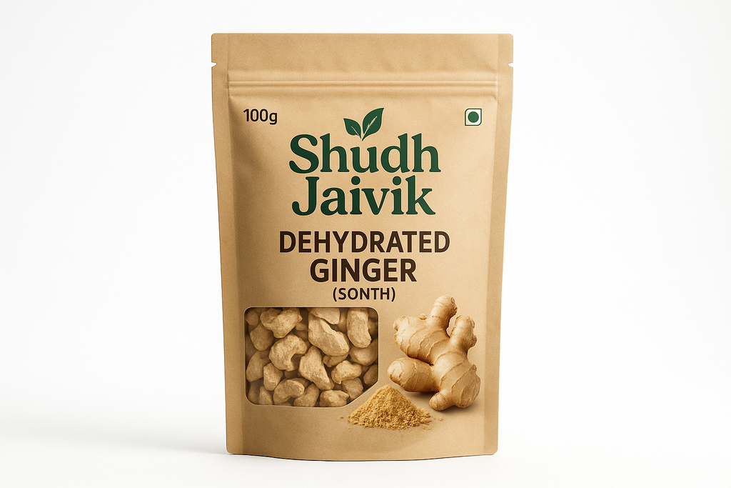 Shudh Jaivik Dehydrated Ginger Front View