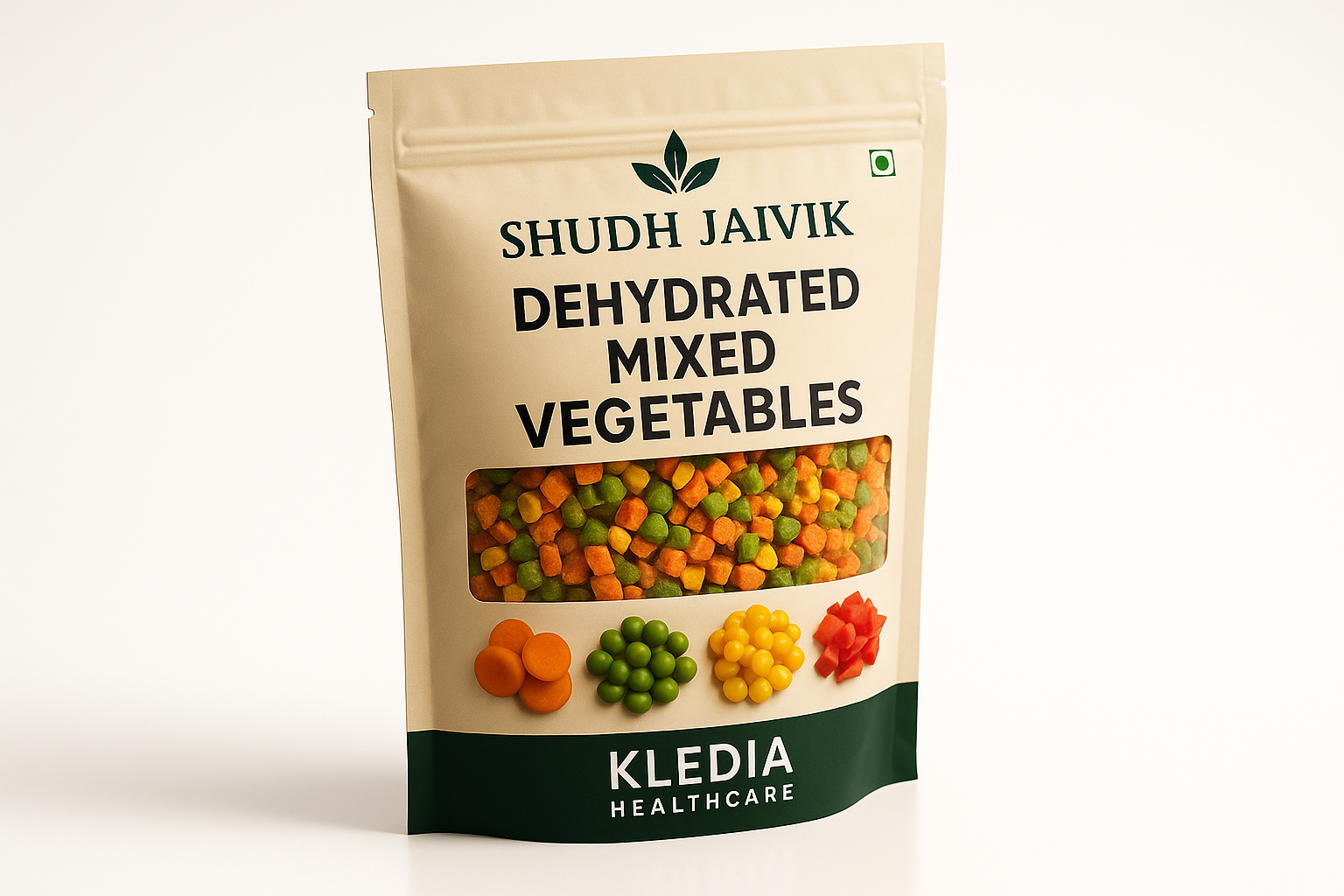 Shudh Jaivik Dehydrated Mixed Vegetables - 45° Angle