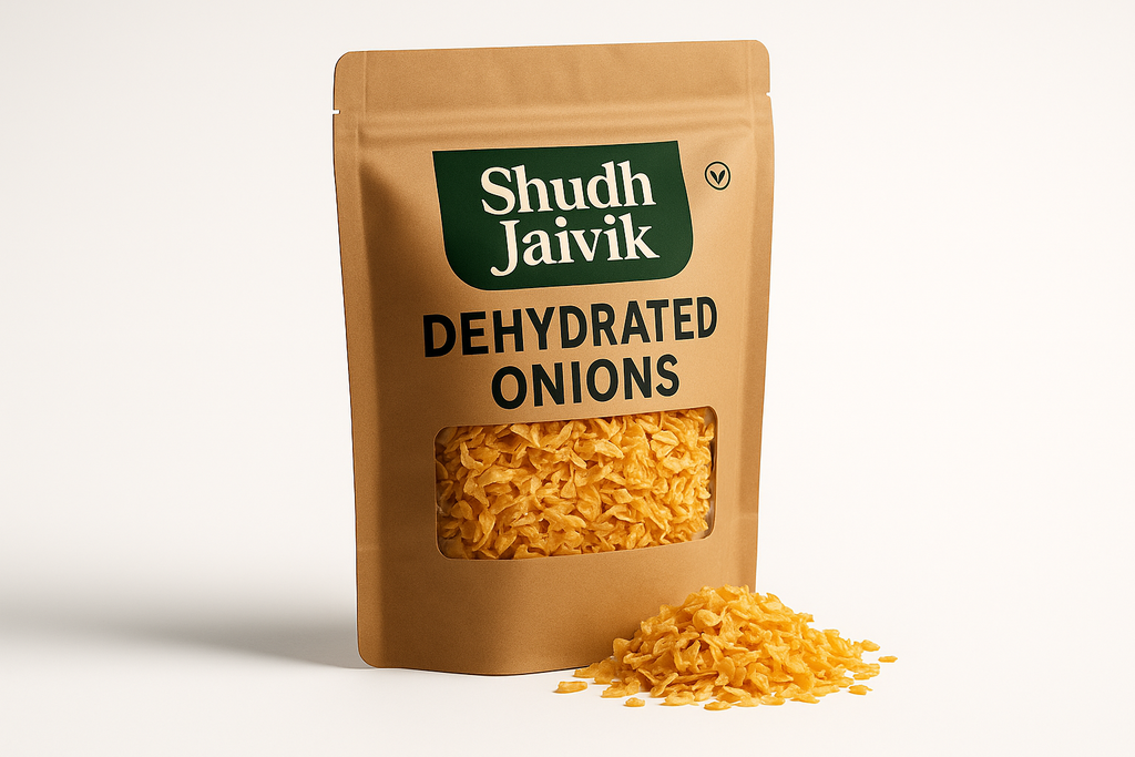Shudh Jaivik Dehydrated Onions - 45° Perspective View