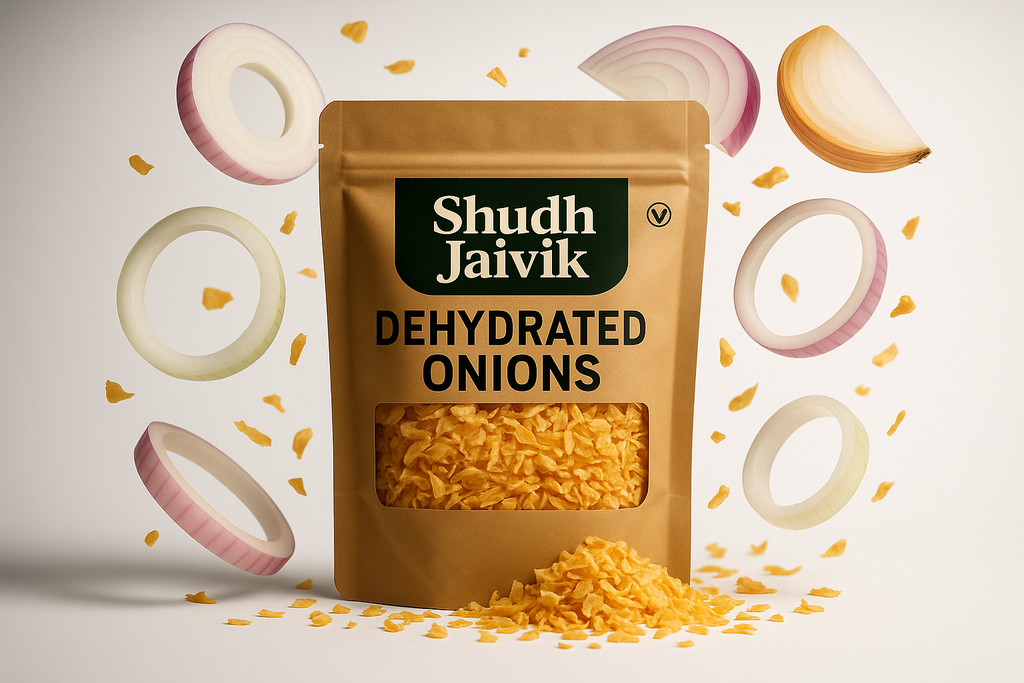 Shudh Jaivik Dehydrated Onions - Creative with Natural Ingredients