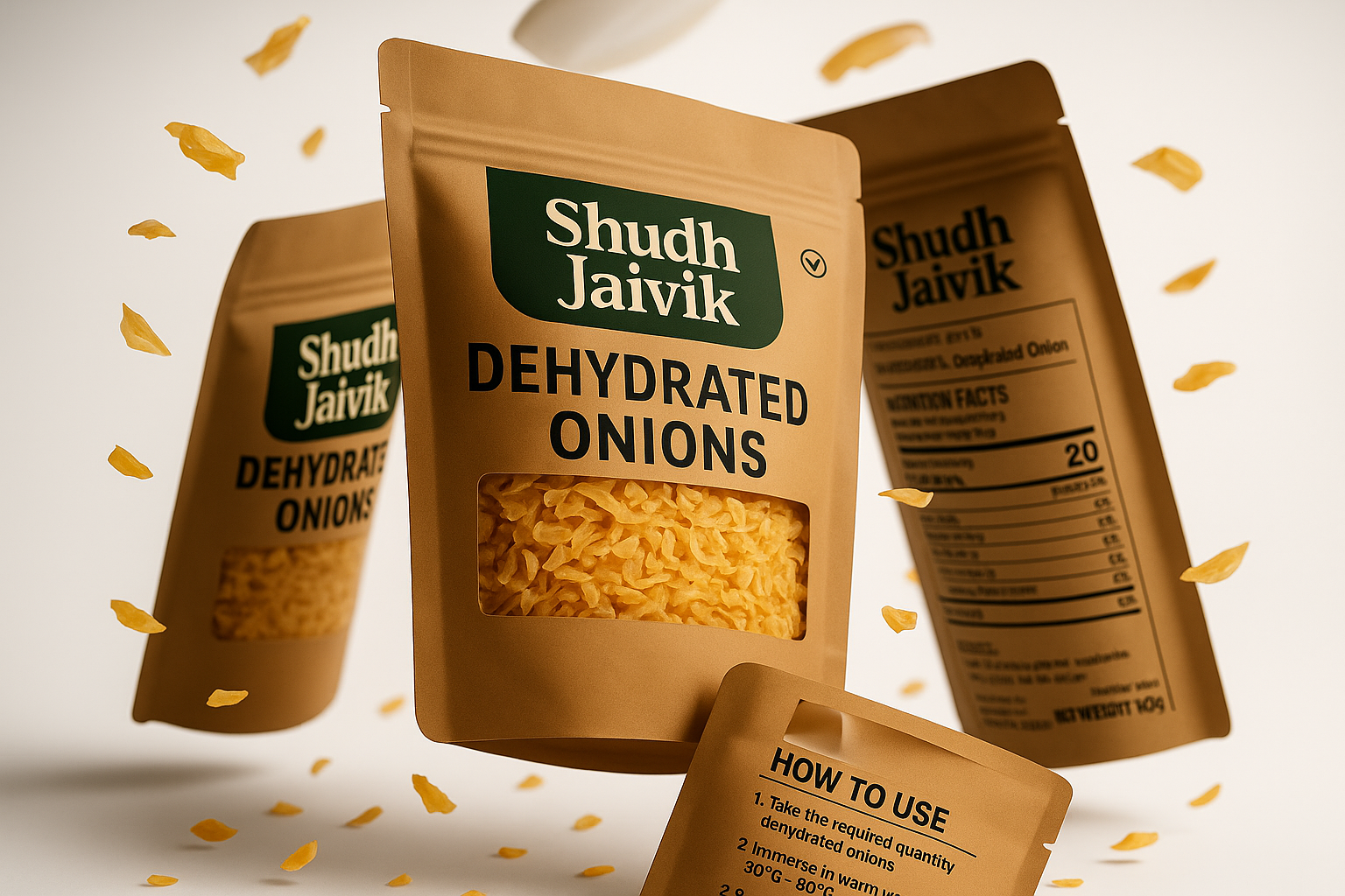 Shudh Jaivik Dehydrated Onions - Super Creative 3D Model Showcase