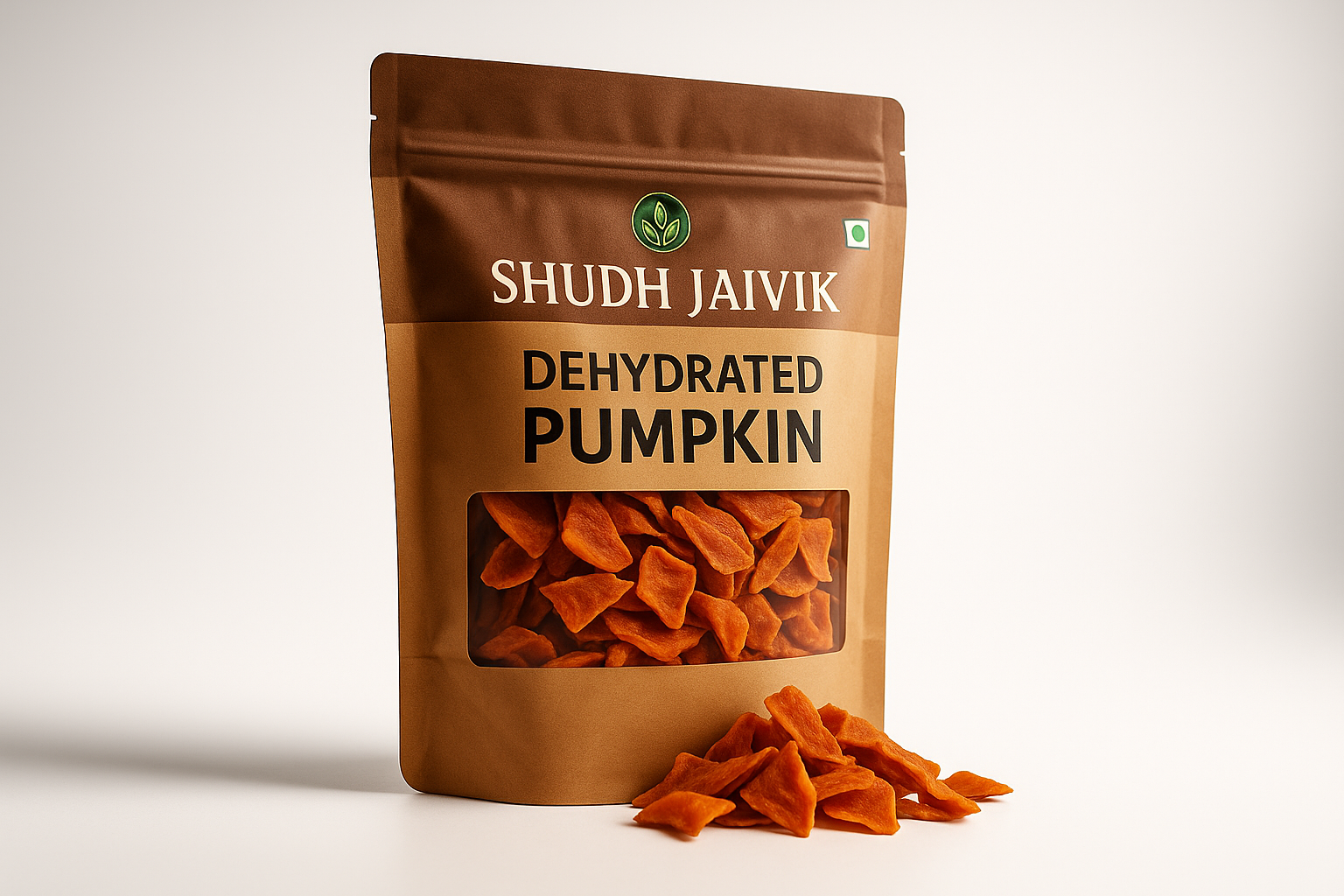 Shudh Jaivik Dehydrated Pumpkin - 45° Perspective View