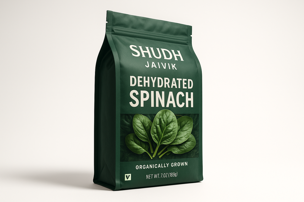 Shudh Jaivik Dehydrated Spinach - 45° Angle