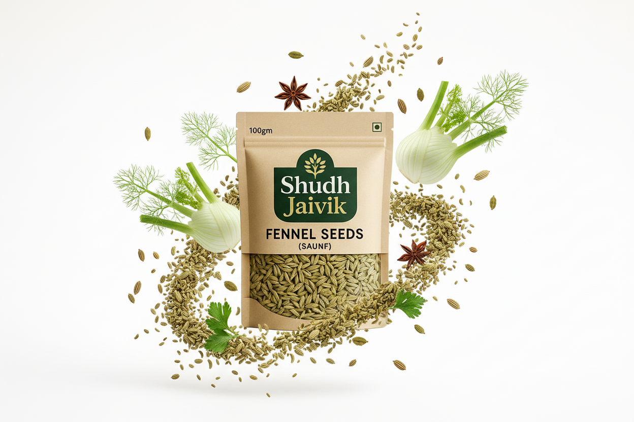 Shudh Jaivik Fennel Seeds - Ingredient Scene