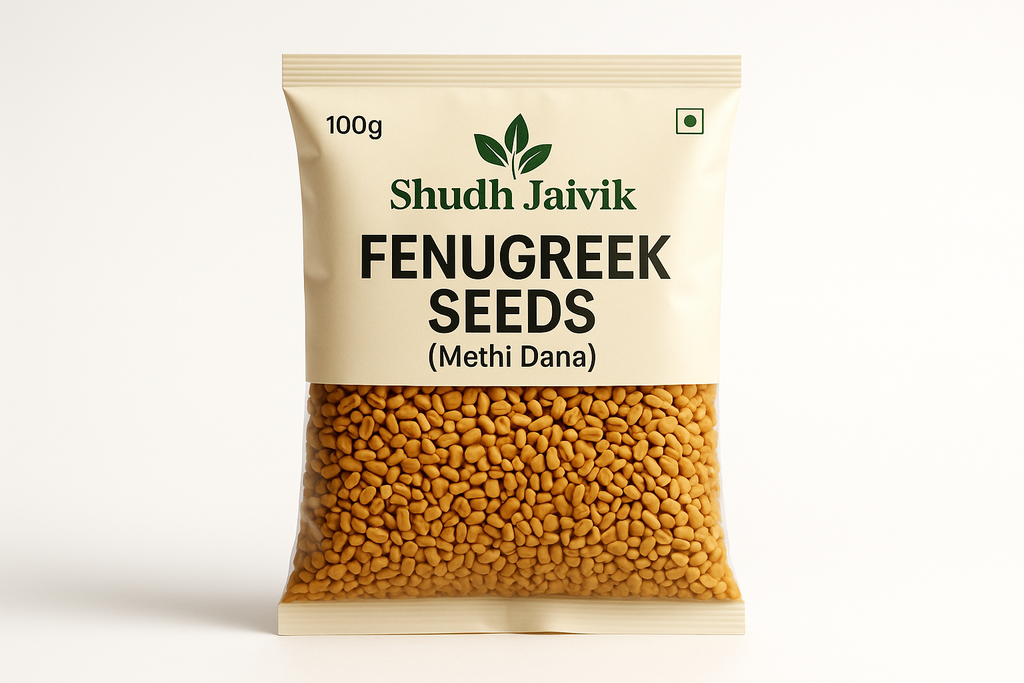 Shudh Jaivik Fenugreek Seeds - Front View