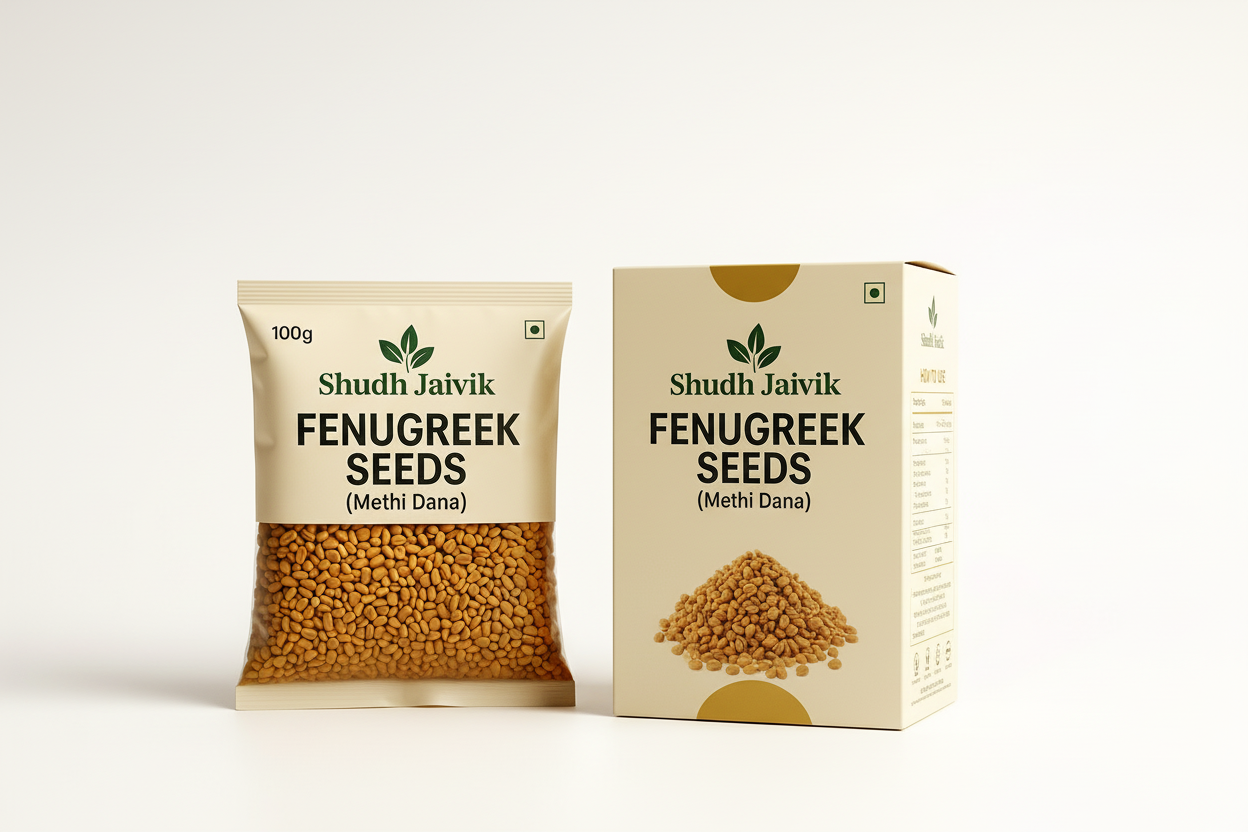 Shudh Jaivik Fenugreek Seeds - With Packaging Box