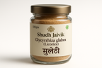 Shudh Jaivik Glycyrrhiza glabra (Licorice) मुलेठी - Premium Glass Jar 100gm