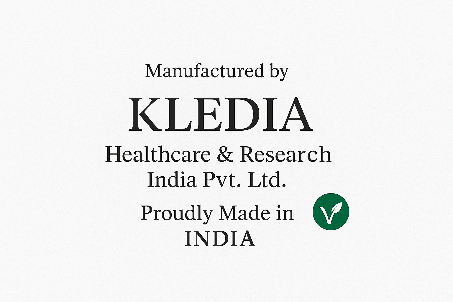 Shudh Jaivik - KLEDIA Healthcare Manufacturer Info