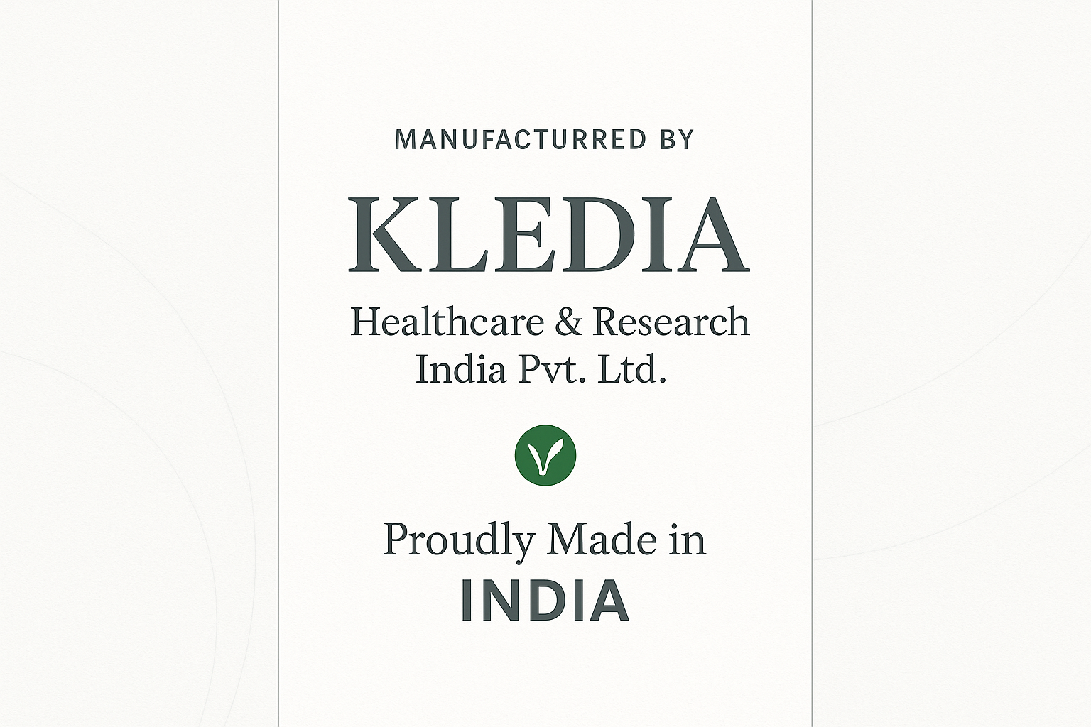 Shudh Jaivik - KLEDIA Healthcare Manufacturer