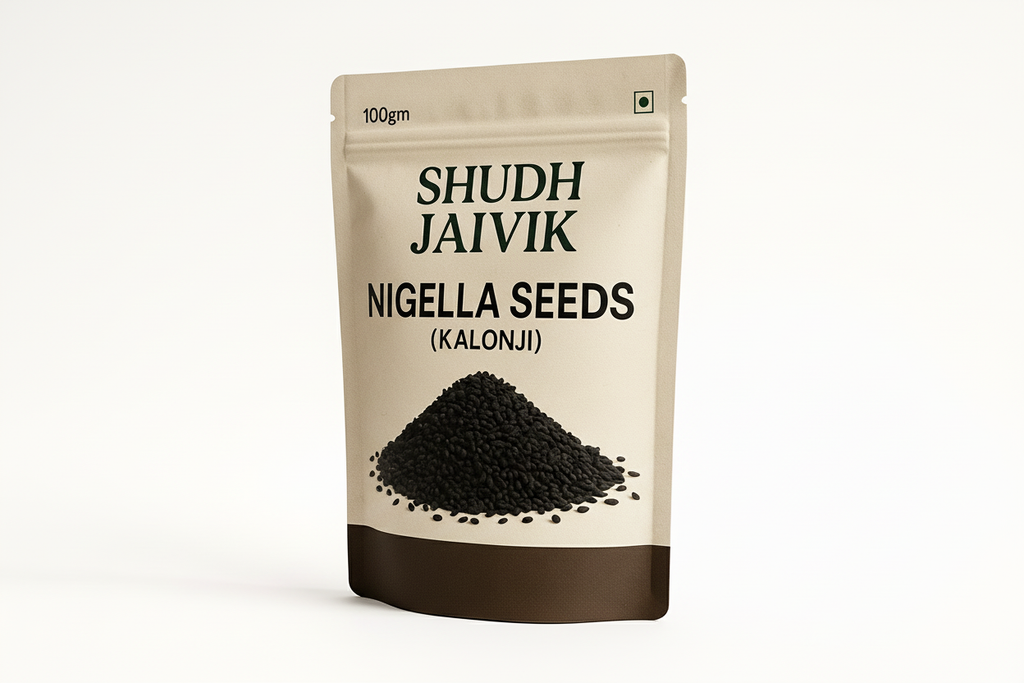 Shudh Jaivik Nigella Seeds 45° Angle View
