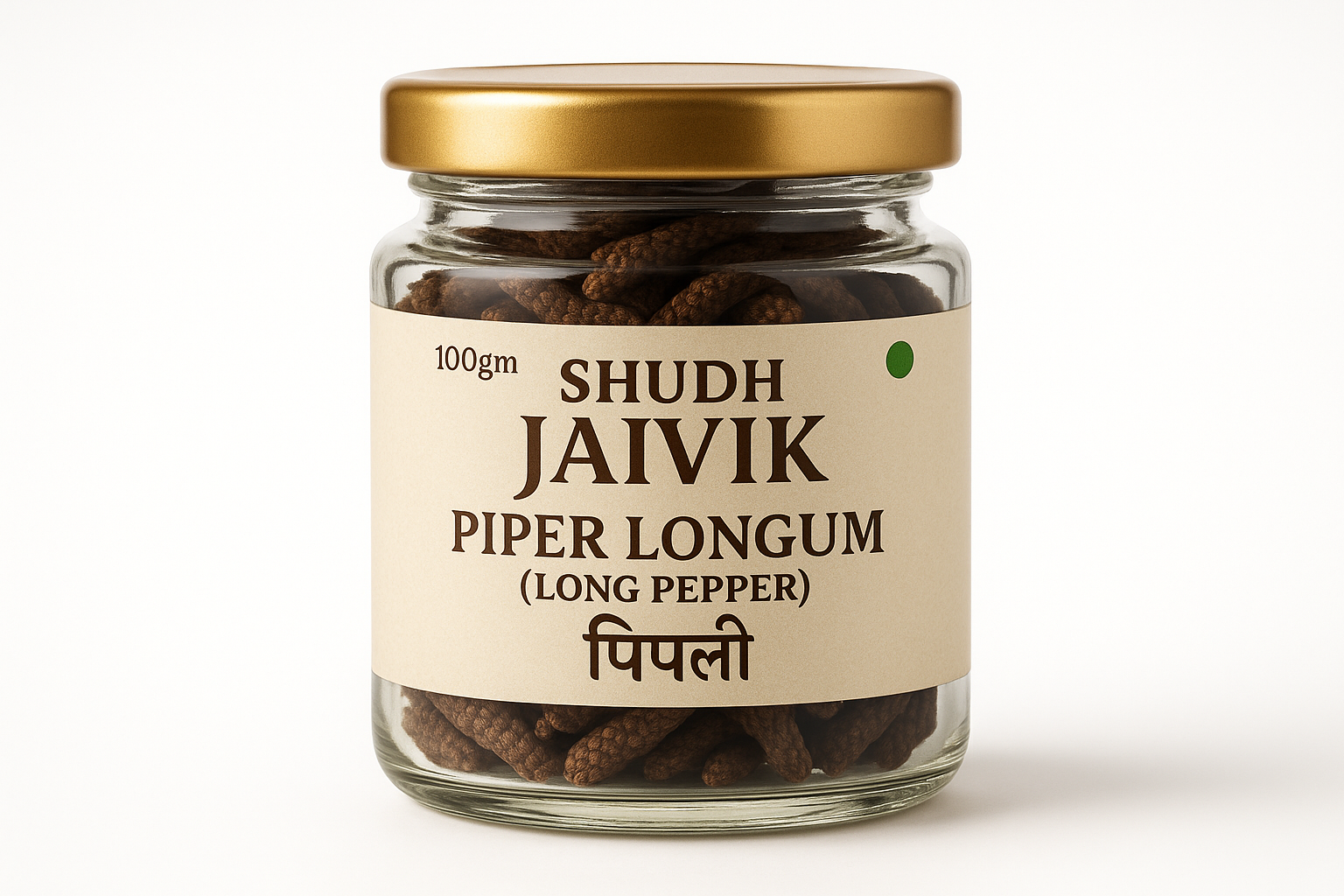 Shudh Jaivik Piper Longum Premium Glass Jar