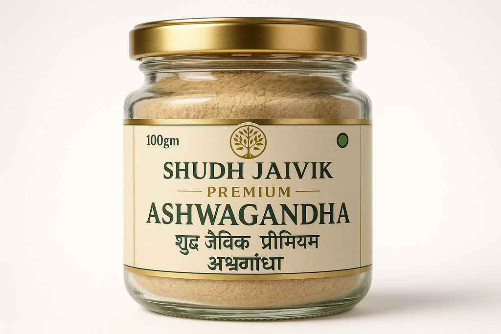 Shudh Jaivik Premium Ashwagandha - Front View