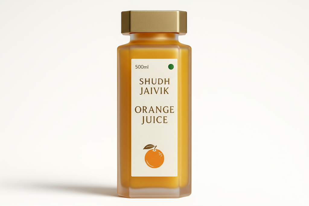Shudh Jaivik Premium Fresh Orange Juice - Redesigned