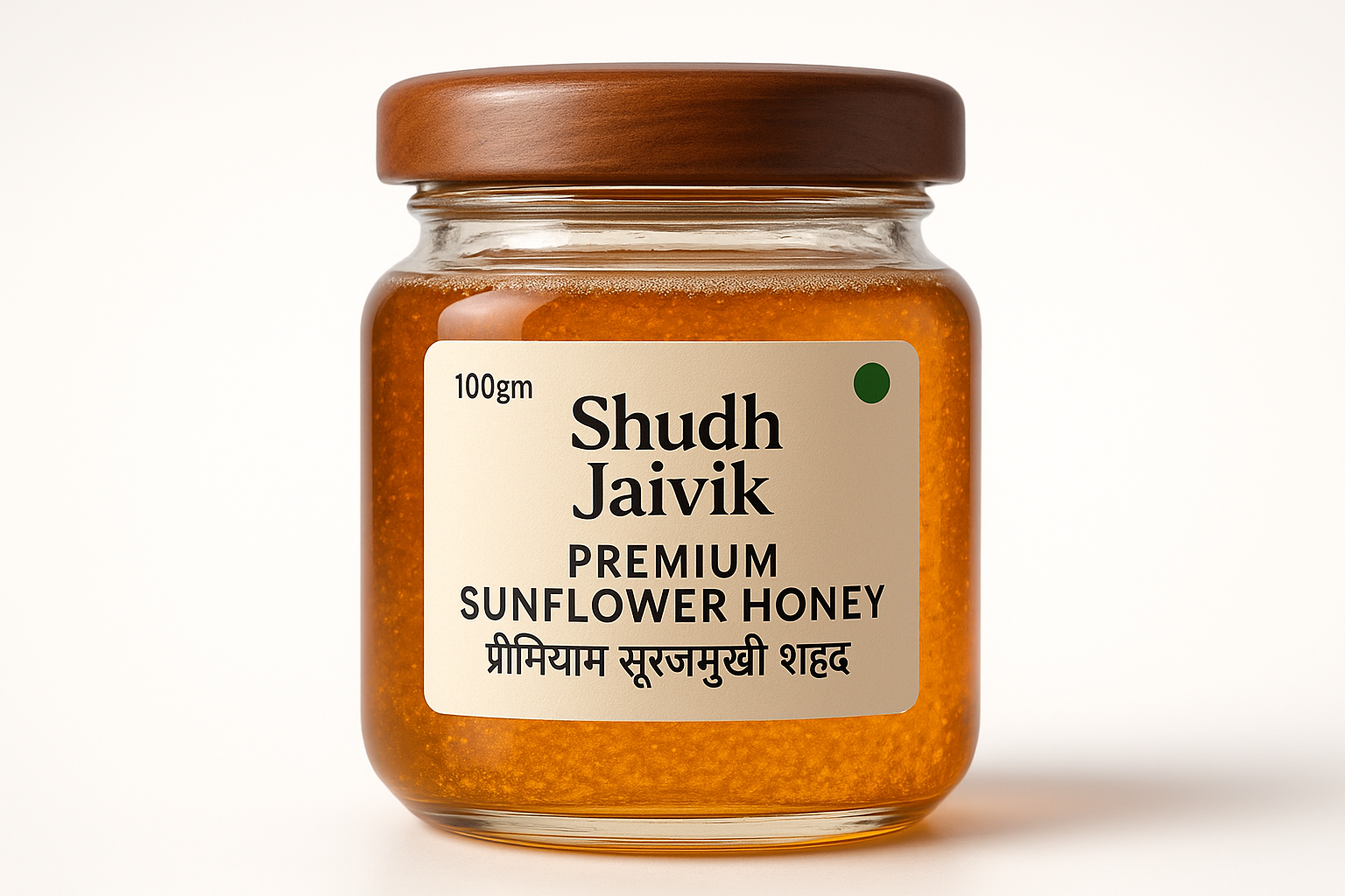 Shudh Jaivik Premium Sunflower Honey - Front View