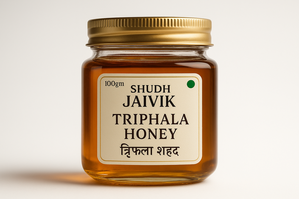 Shudh Jaivik Premium Triphala Honey - Front View