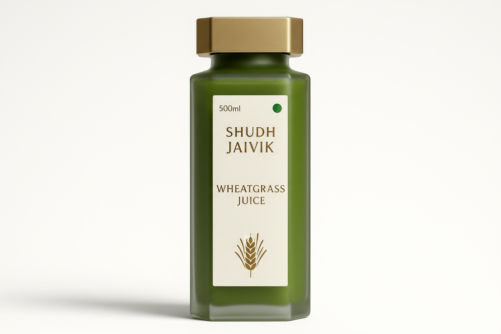 Shudh Jaivik Premium Wheatgrass Juice - Redesigned