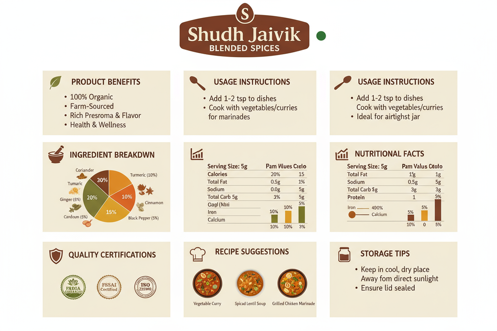 Shudh Jaivik - Product Infographic