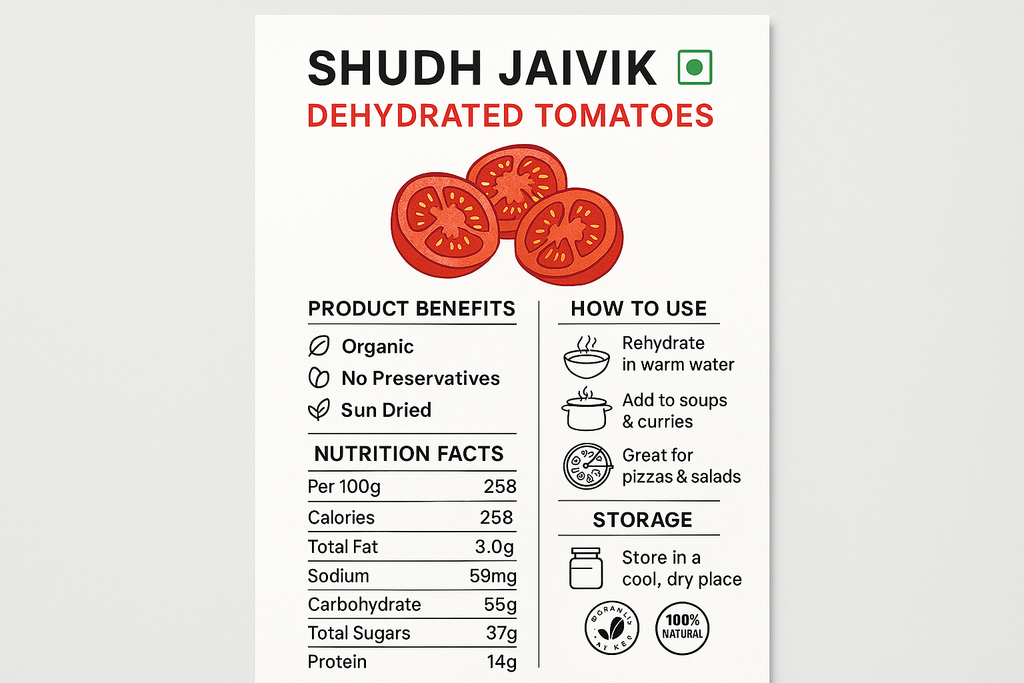 Shudh Jaivik - Product Infographic