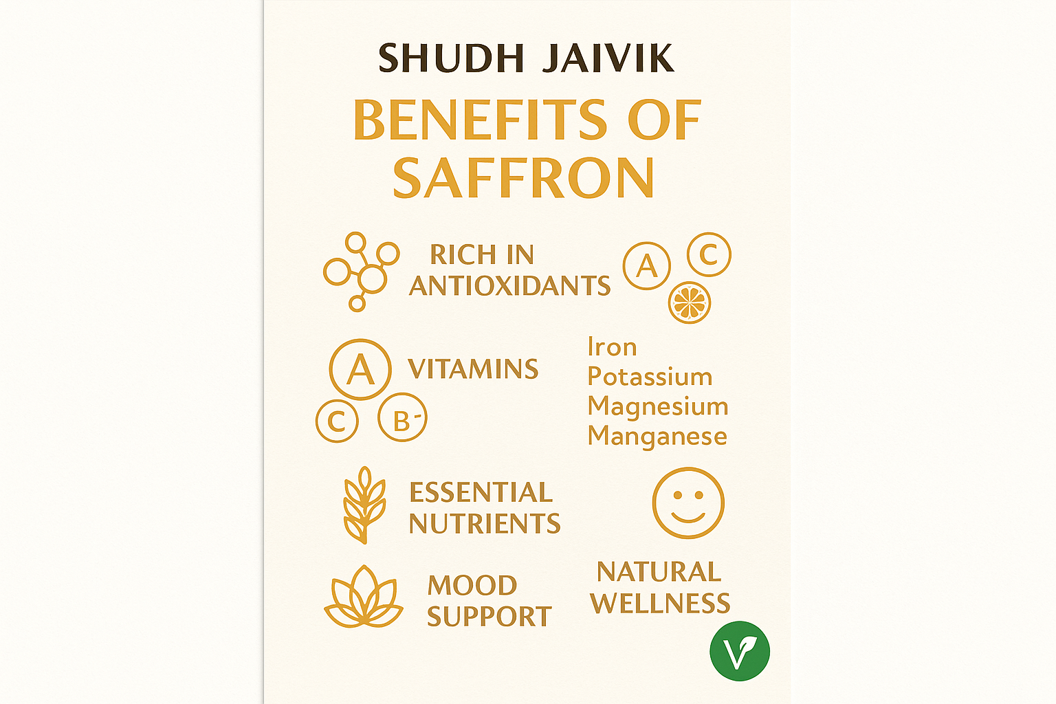 Shudh Jaivik Saffron Benefits