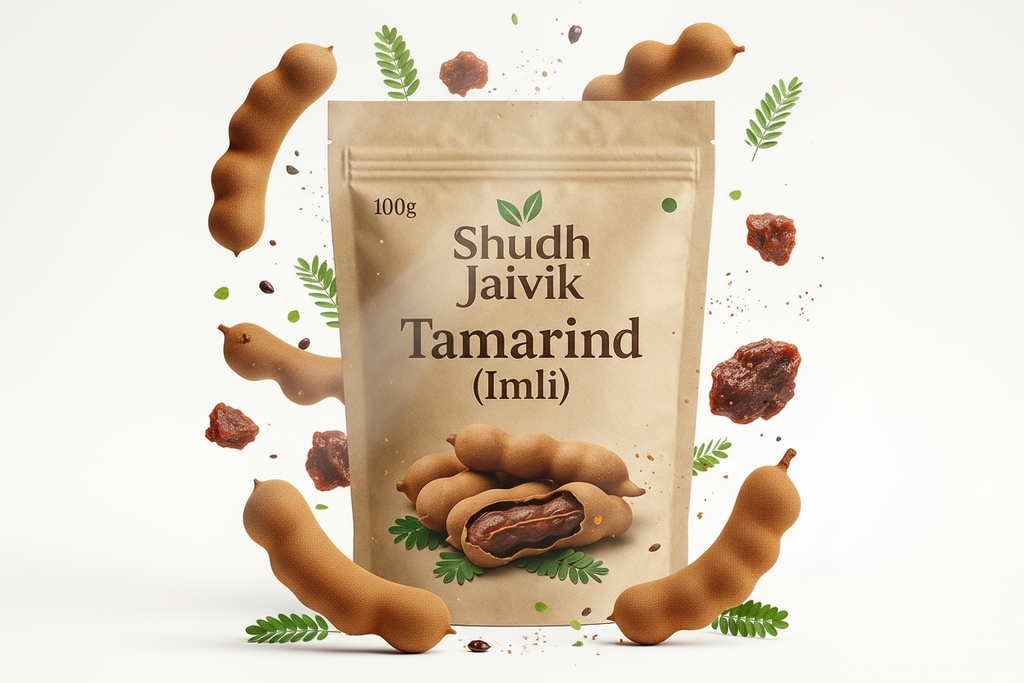 Shudh Jaivik Tamarind with Ingredients