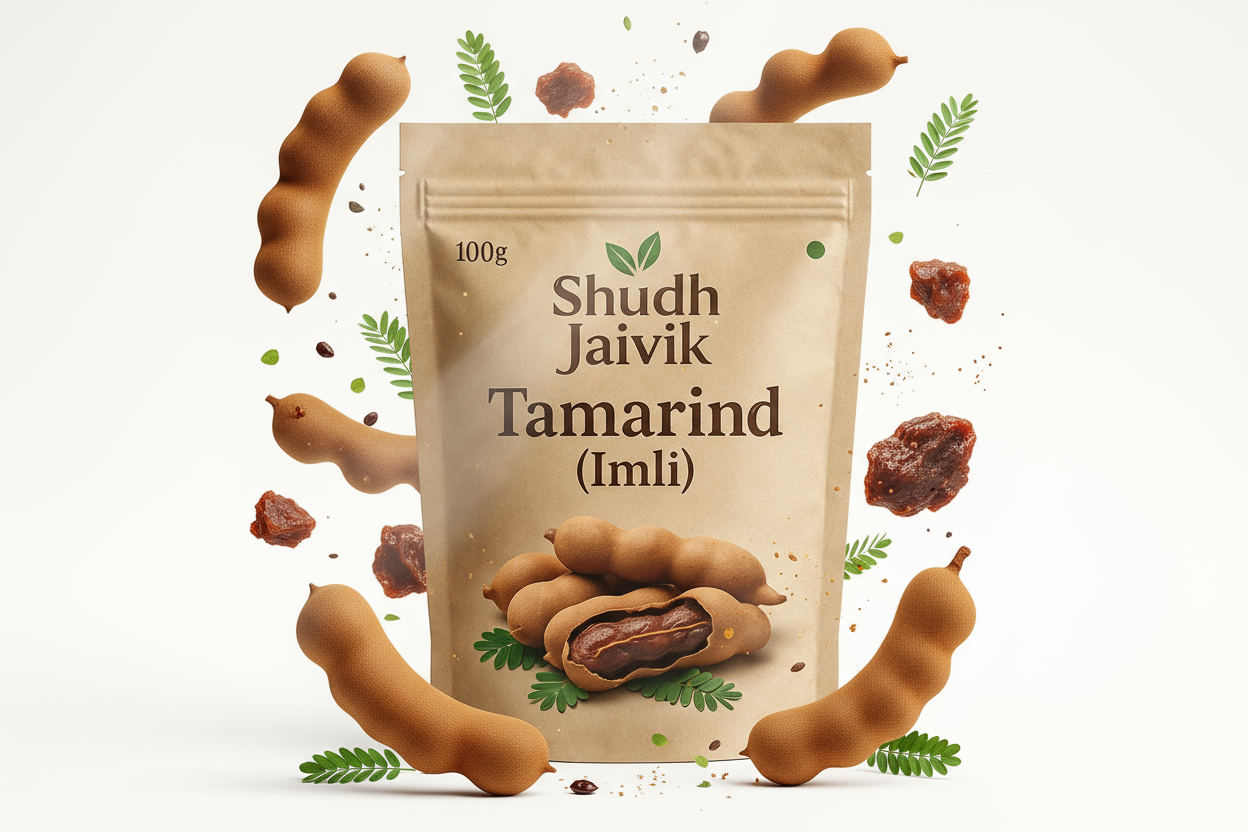 Shudh Jaivik Tamarind with Ingredients