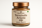 Shudh Jaivik Terminalia Arjuna Premium Glass Jar Packaging