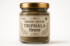 Shudh Jaivik Triphala Premium Glass Jar - Front View