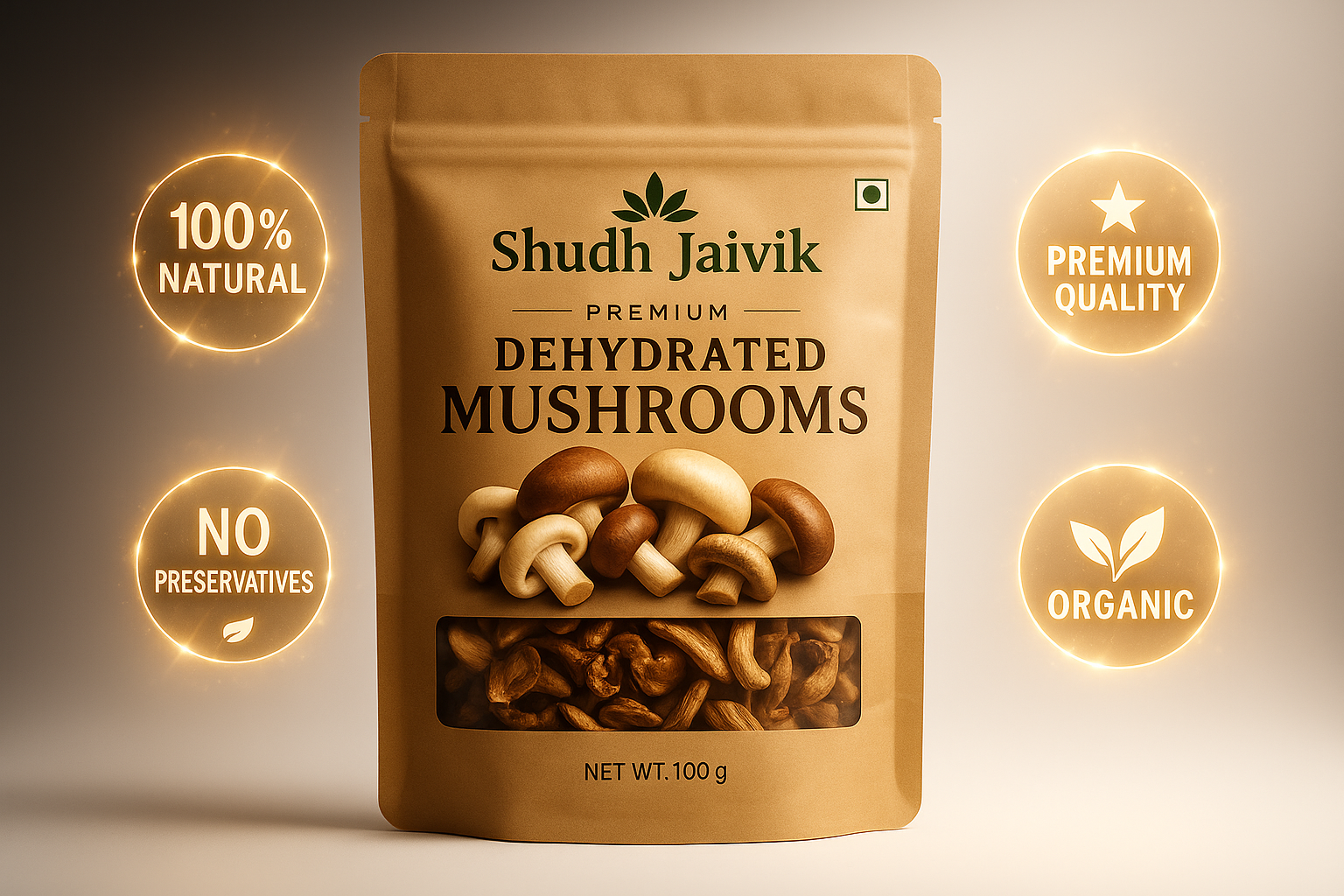 Shudh Jaivik - Trust Badges and Quality Icons