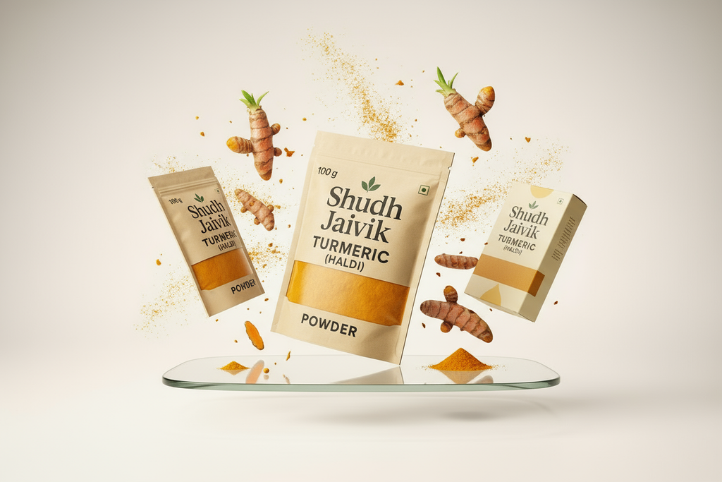 Shudh Jaivik Turmeric 3D Display Model