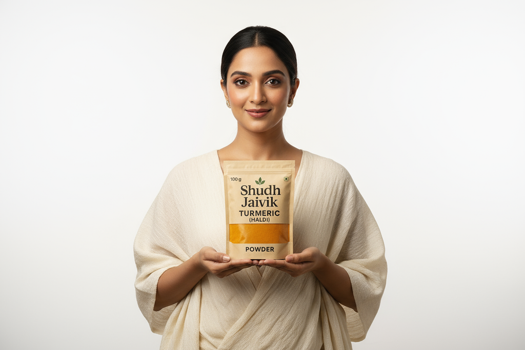 Shudh Jaivik Turmeric Lifestyle Shot