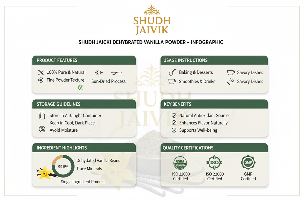 Shudh Jaivik Vanilla - Infographic
