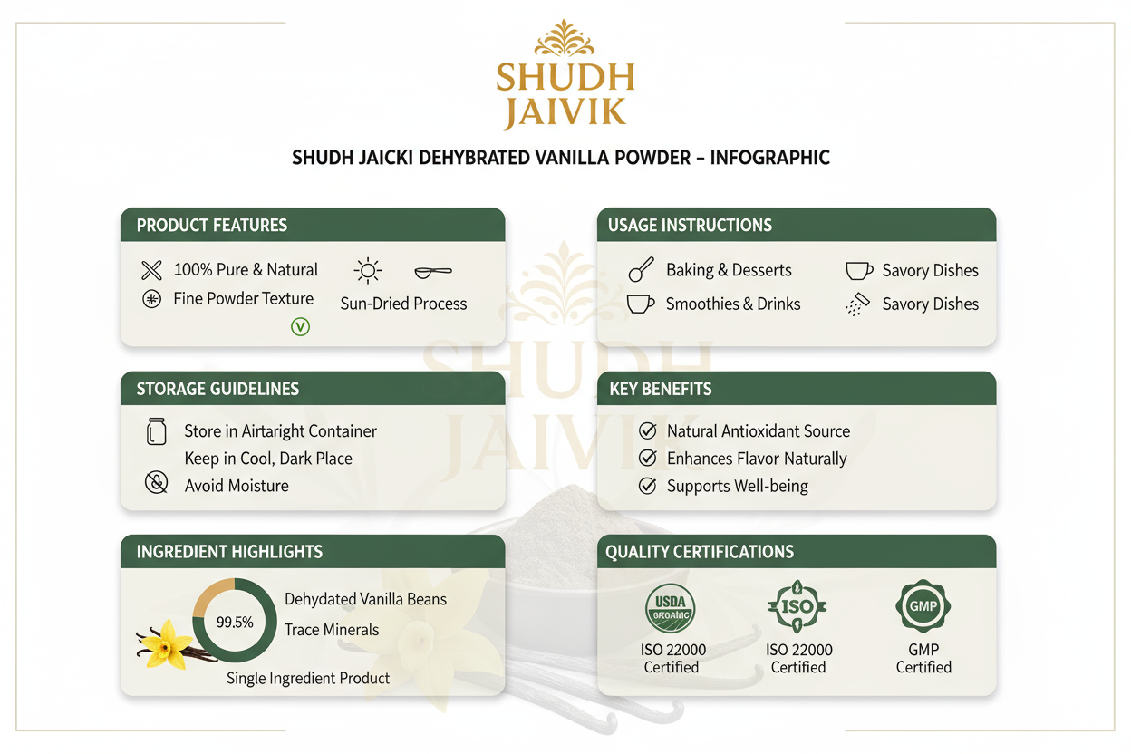 Shudh Jaivik Vanilla - Infographic