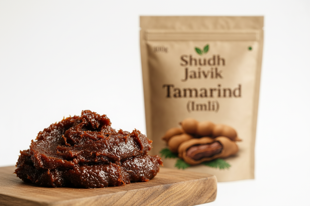 Tamarind Texture Macro Shot